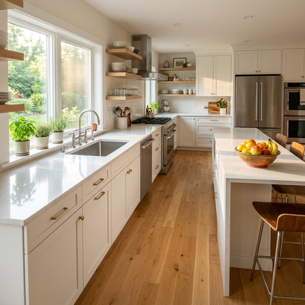 Beautiful clean modern kitchen